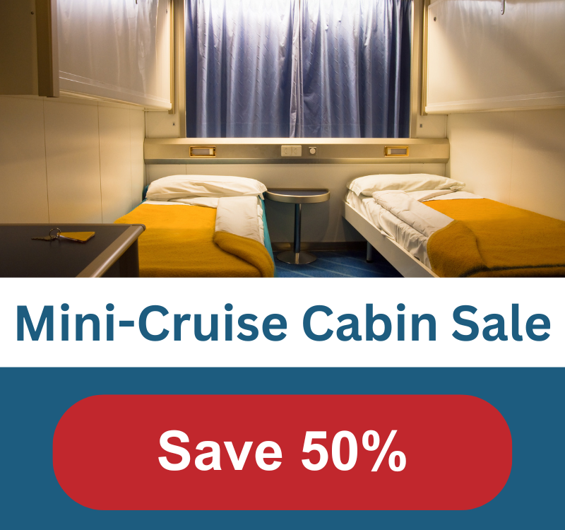 Half Price Cabins on Amsterdam Mini-Cruise