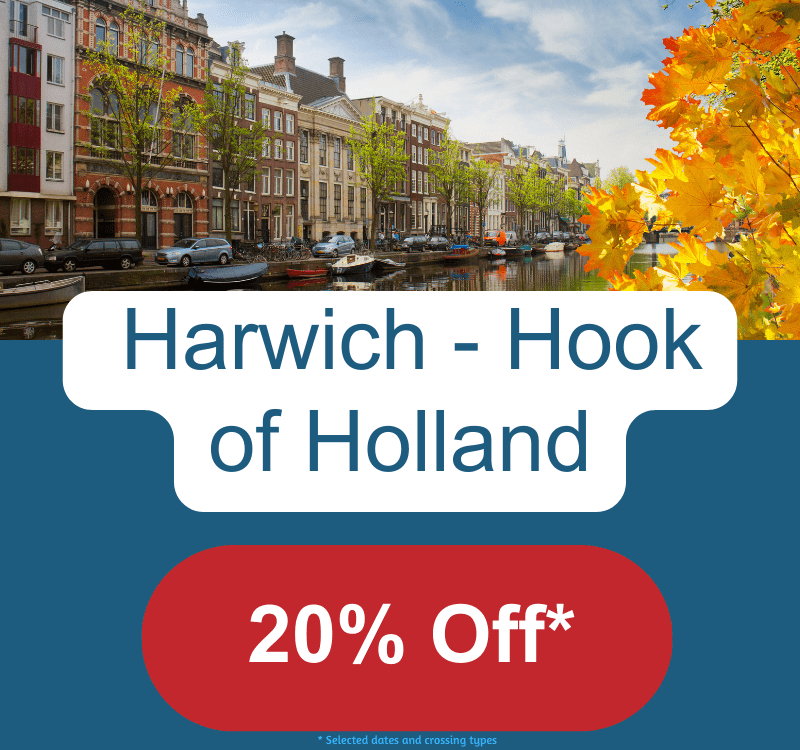 Save 20% on Harwich to Hook of Holland